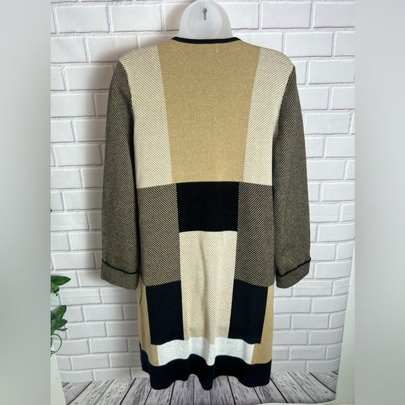 Jones Studio Plaid Sweater Jacket Women's /size M - Picture 8 of 10